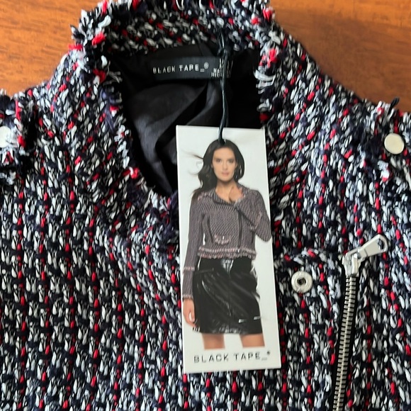 NWT Black Tape Tweed Blazer - Picture 6 of 12